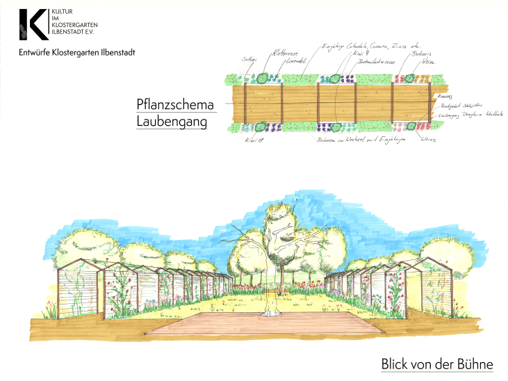 KLostergarten_Planung_Laube-Bühne